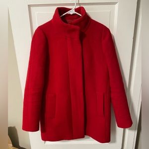 J Crew Factory City Coat in Red size 2